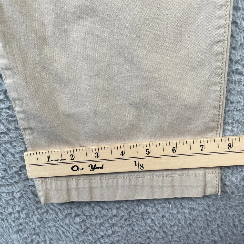 34 Heritage Chino Mens 38x34 Tan Hudson Mid-Rise Stretch Cotton Casual Pants - Picture 6 of 11